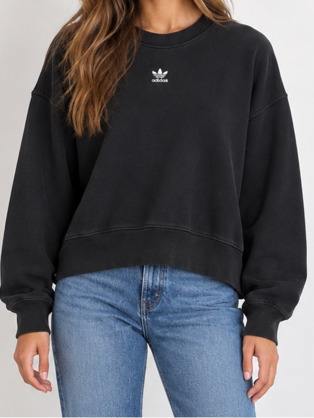 Adidas Black Crewneck Sweatshirt Large